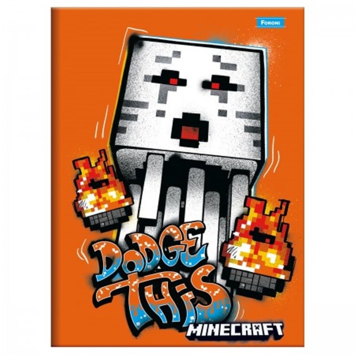 Caderno de Desenho Capa Dura 80fls Minecraft- Foroni – Livraria e